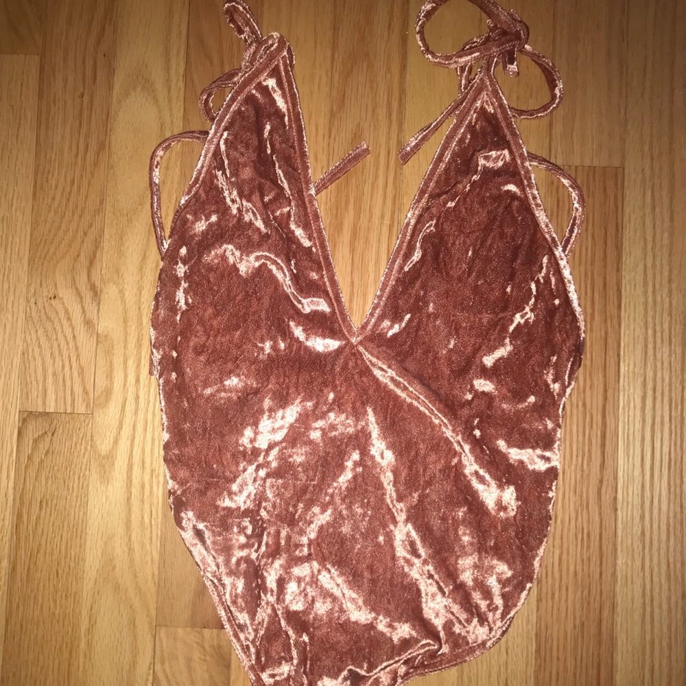 velvet body suit